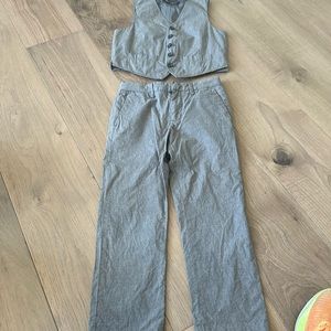J.Crew Thompson, pants and vest set size  6